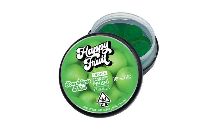 Buy Happy Fruit (Gummies) – 100MG Sour Apple Bliss Online in the US