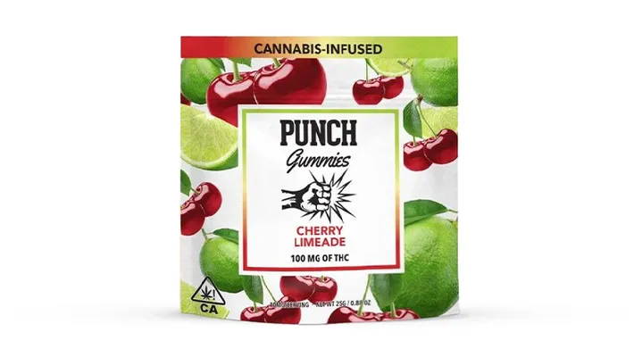 Punch Gummies – 100MG Cherry Limeade Online in the UK
